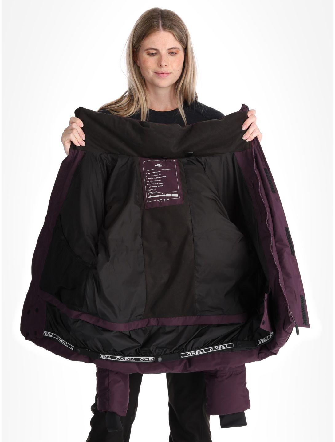 O'Neill, Z.E.N. Hybdrid Skijacke Damen Aubergine violett 