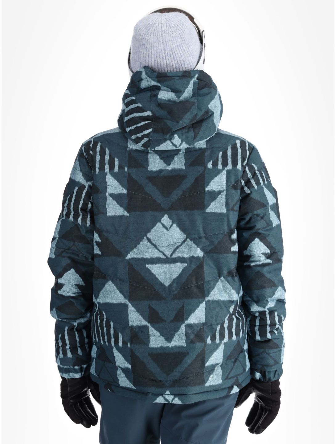 O'Neill, Z.E.N. Puffer Hybrid Skijacke Damen Blue Triangle Ikat blau 