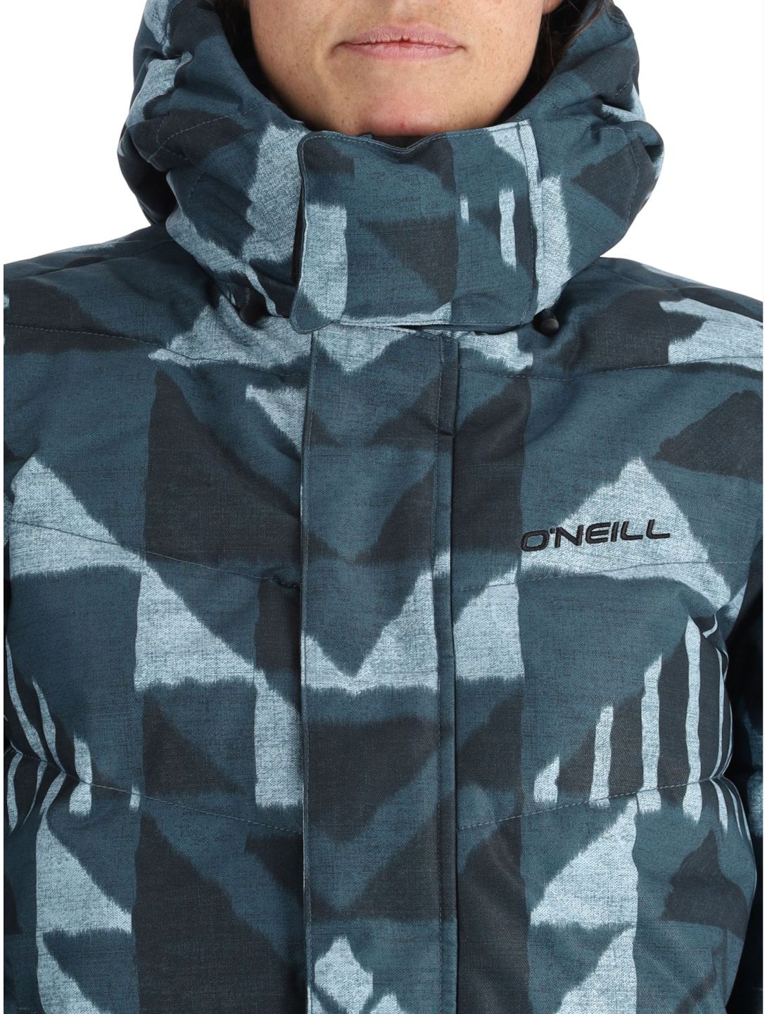 O'Neill, Z.E.N. Puffer Hybrid Skijacke Damen Blue Triangle Ikat blau 