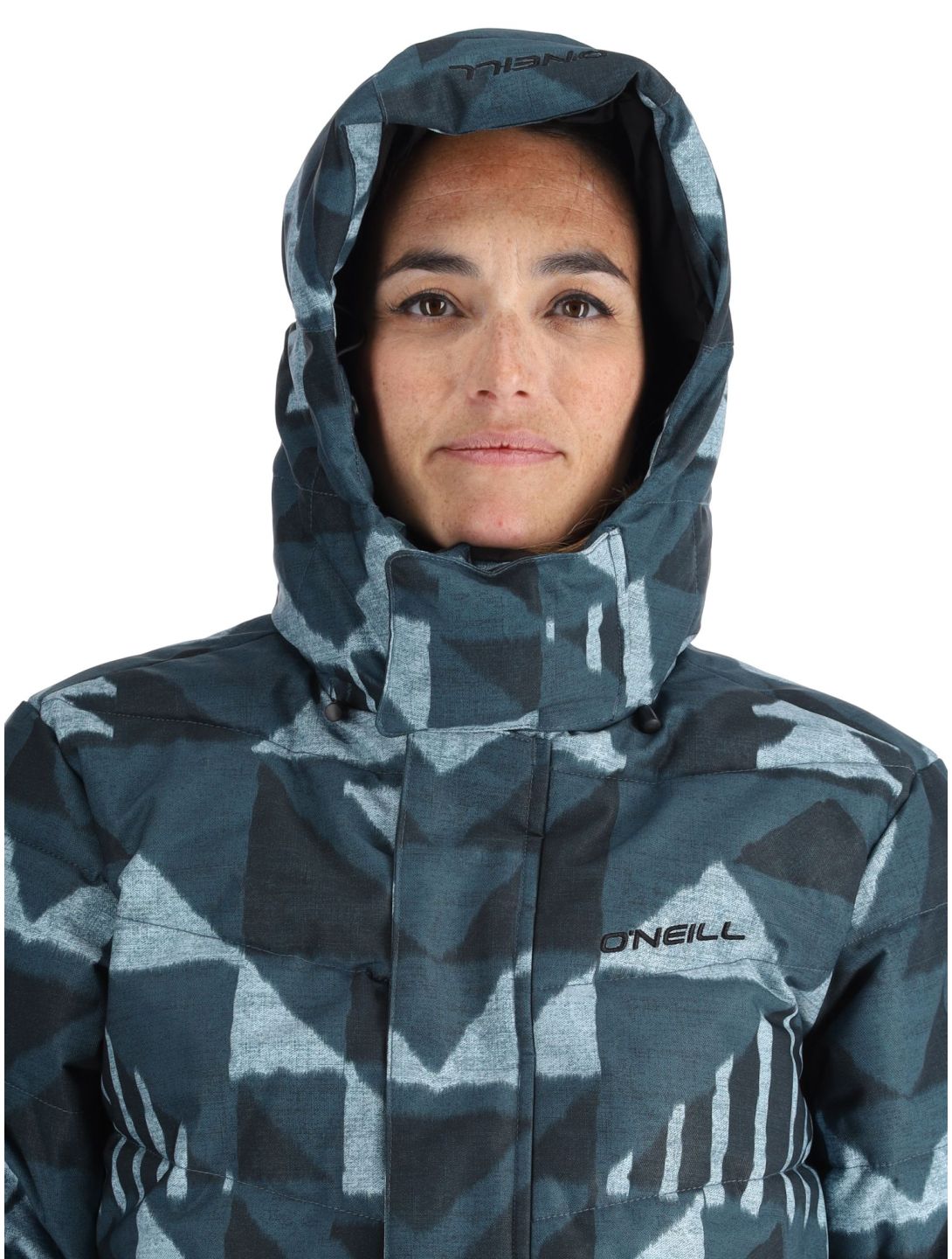 O'Neill, Z.E.N. Puffer Hybrid Skijacke Damen Blue Triangle Ikat blau 