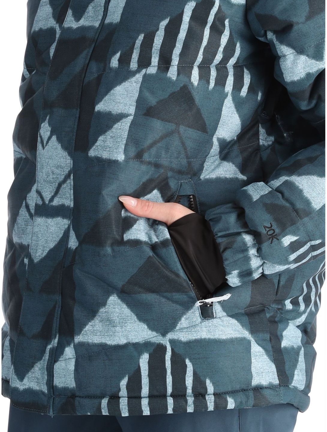 O'Neill, Z.E.N. Puffer Hybrid Skijacke Damen Blue Triangle Ikat blau 