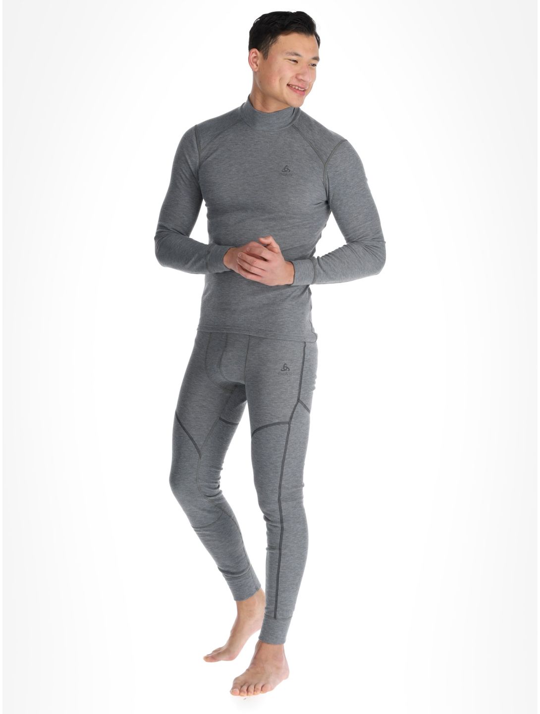 Odlo, Active Warm Eco Thermoshirt Herren Odlo Steel Grey Melange grau 