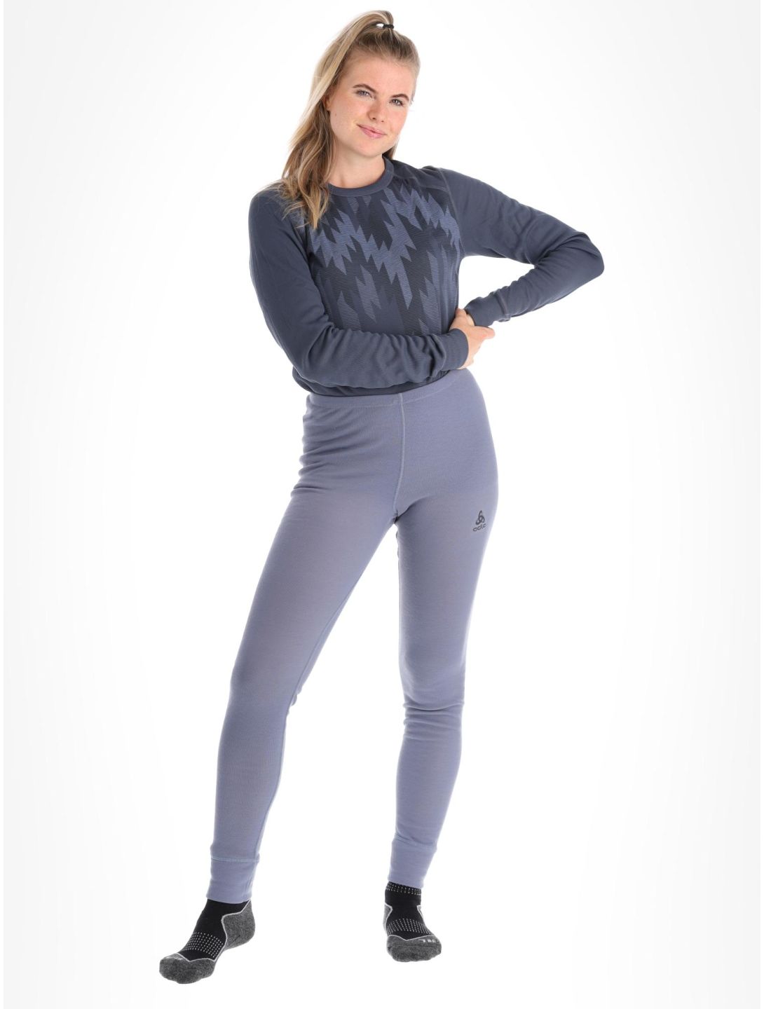 Odlo, Active Warm Eco Thermohose Damen Folkstone Gray grau 