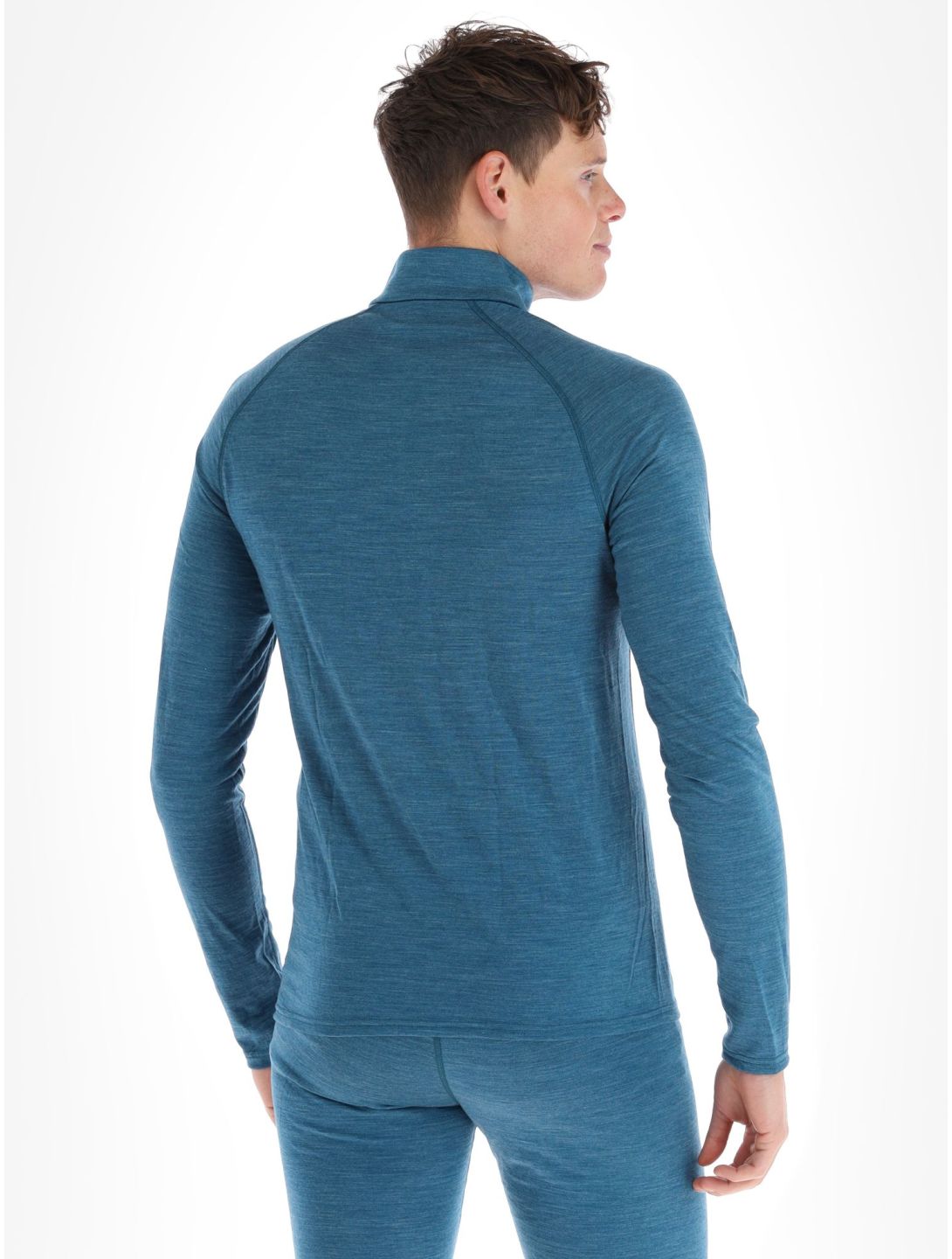 Odlo, Natural Performance PW 150 Pullover Herren Saxony Blue - Deep Dive Melange blau 