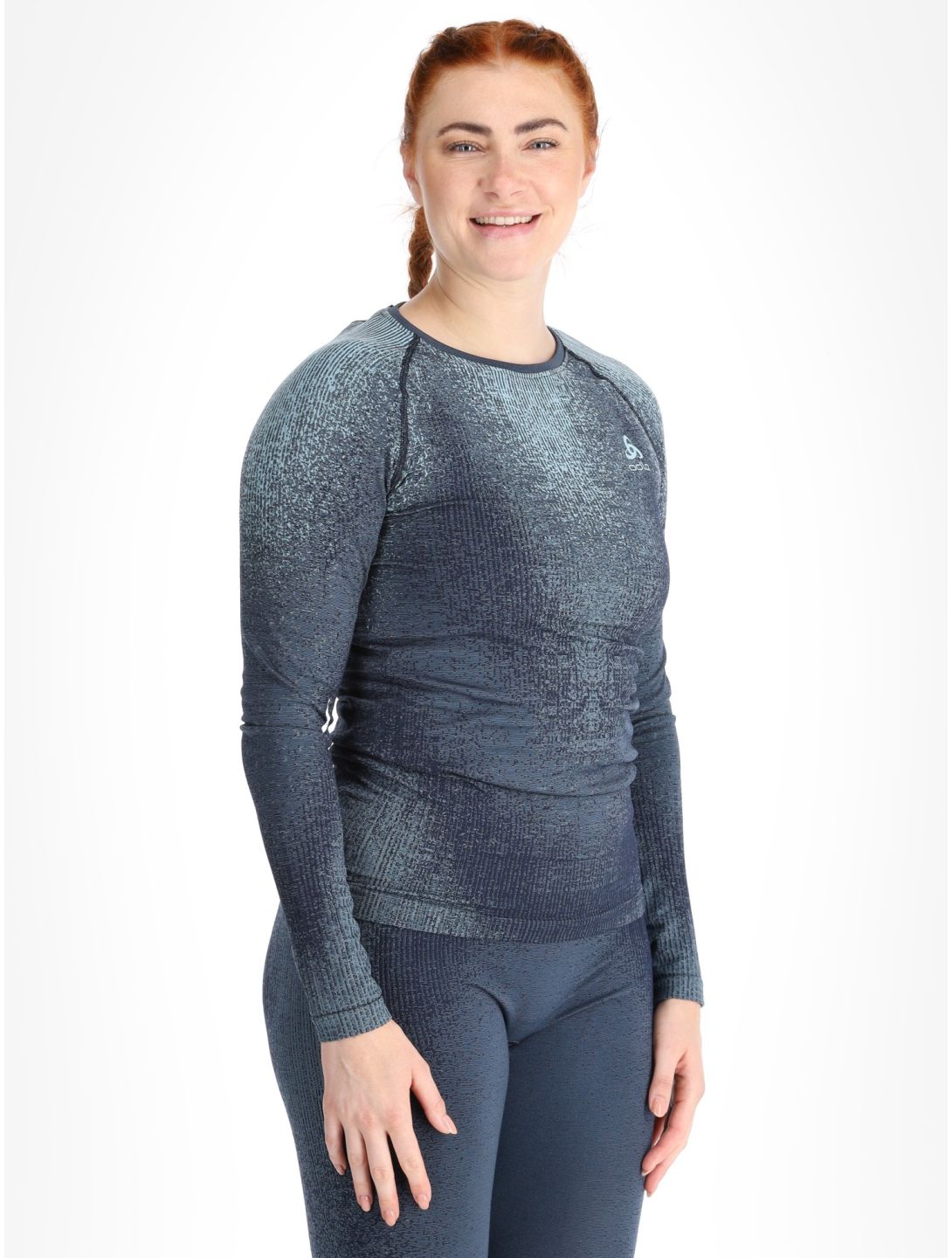 Odlo, Perfomance Eco Thermoshirt Damen Provincial Blue blau 