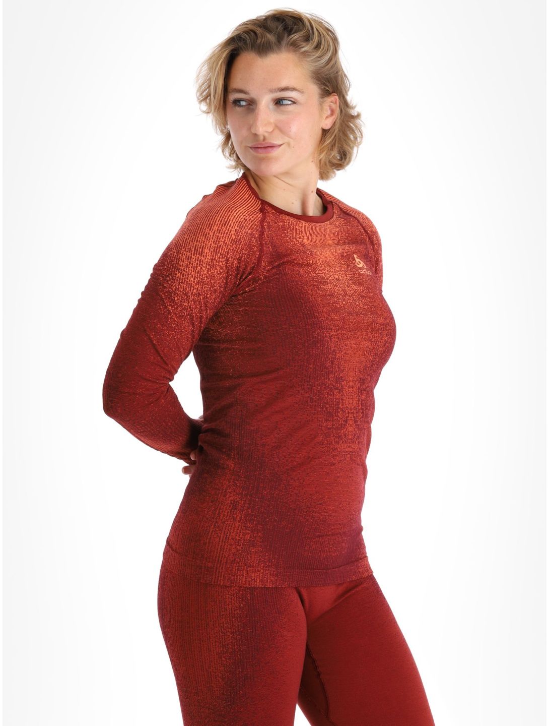 Odlo, Perfomance Eco Thermoshirt Damen Spiced Apple burgund 