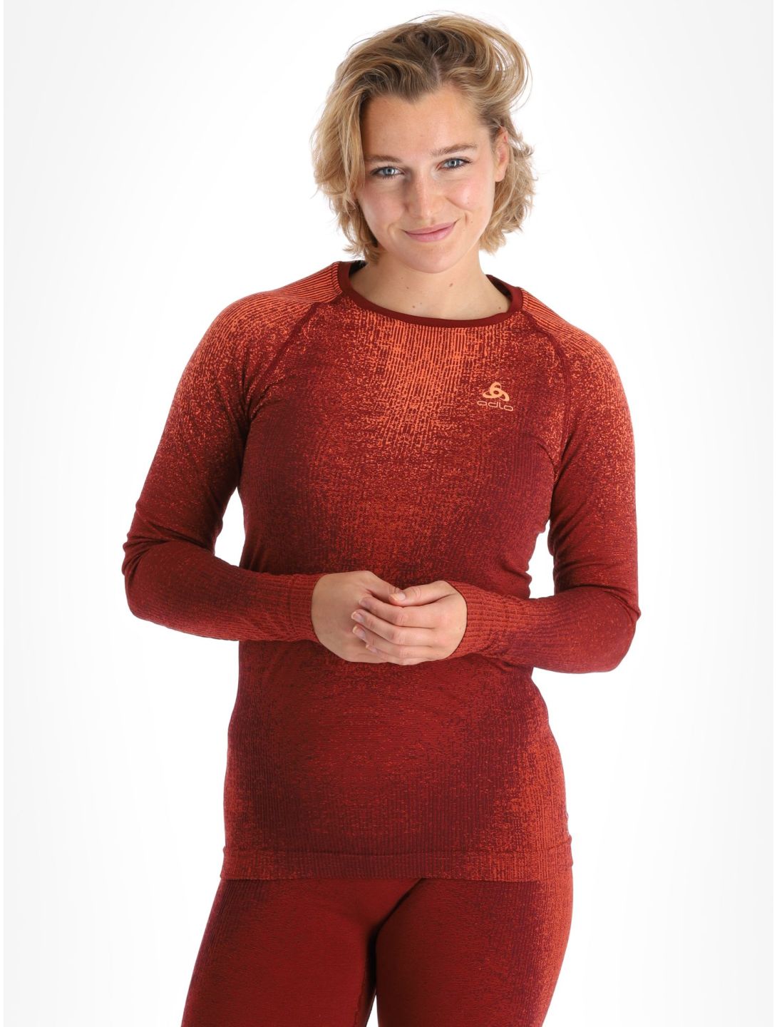 Odlo, Perfomance Eco Thermoshirt Damen Spiced Apple burgund 