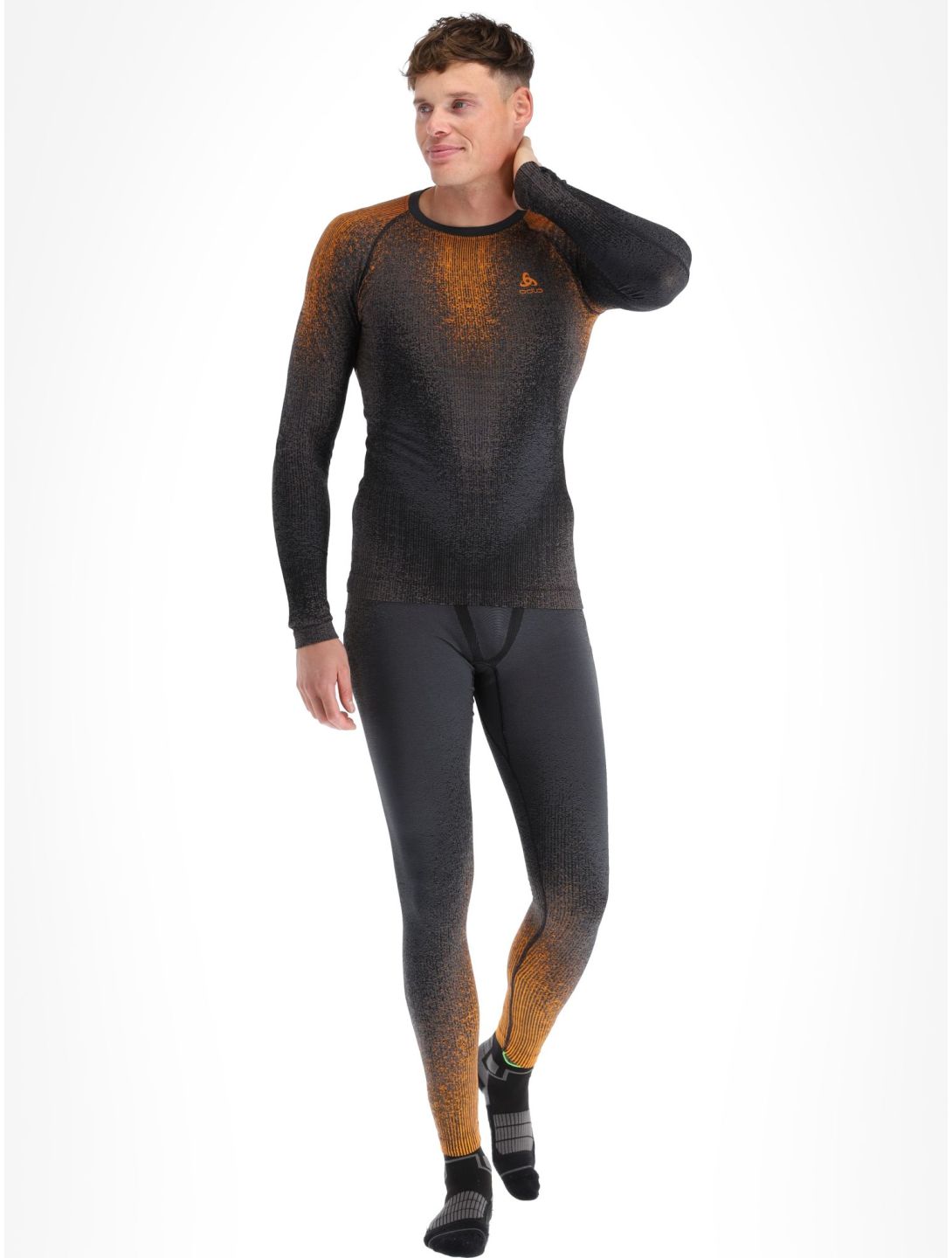 Odlo, Perfomance Eco Thermoshirt Herren Oriole orange 