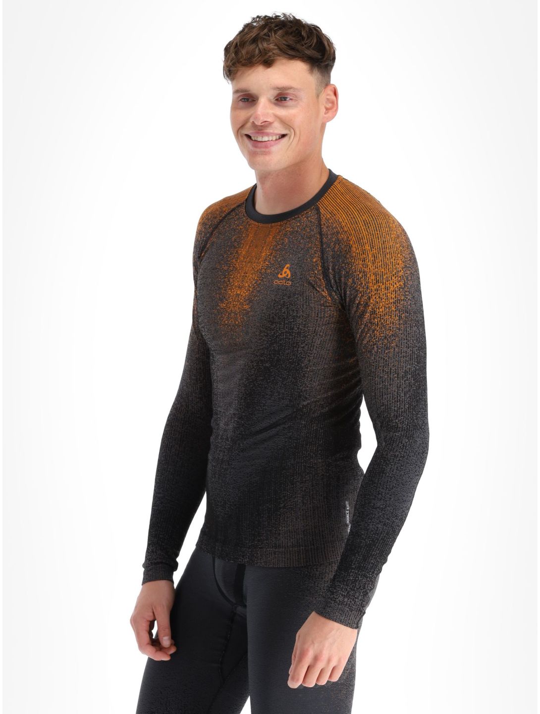 Odlo, Perfomance Eco Thermoshirt Herren Oriole orange 