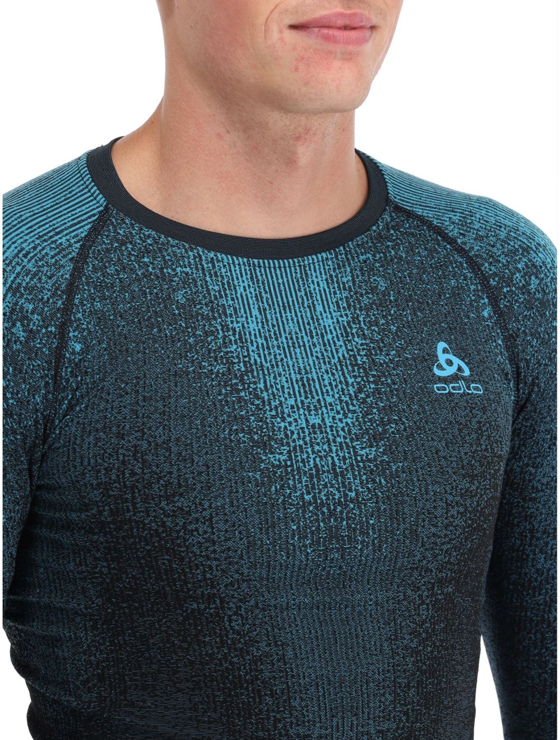 Odlo, Perfomance Eco Thermoshirt Herren Saxony Blue blau 