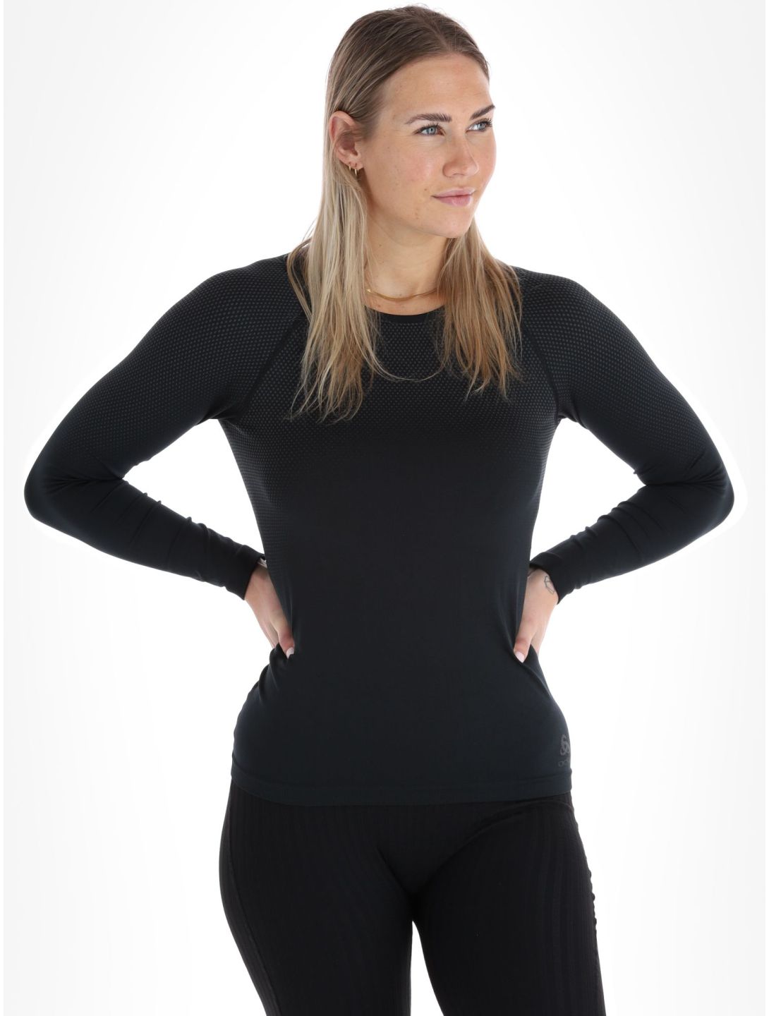 Odlo, Perfomance Light Eco Thermoshirt Damen Black schwarz 