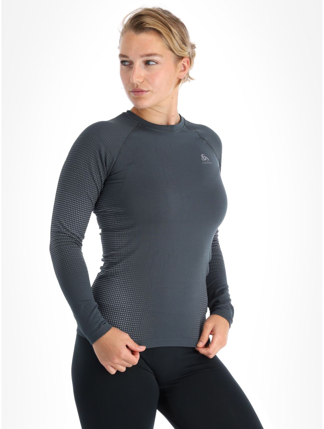 Odlo, Perfomance Warm Eco Thermoshirt Damen India Ink grau 