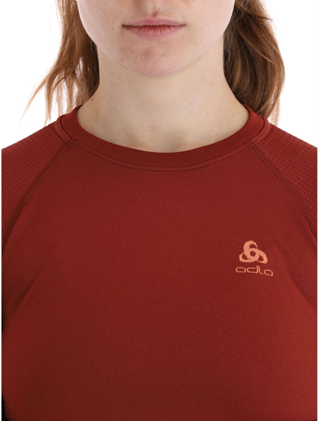 Odlo, Perfomance Warm Eco Thermoshirt Damen Spiced Apple burgund 