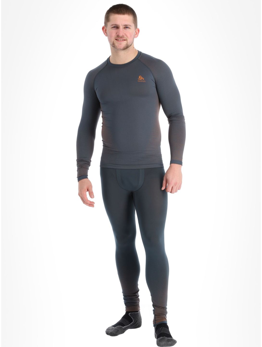 Odlo, Perfomance Warm Eco Thermoshirt Herren India Ink grau 