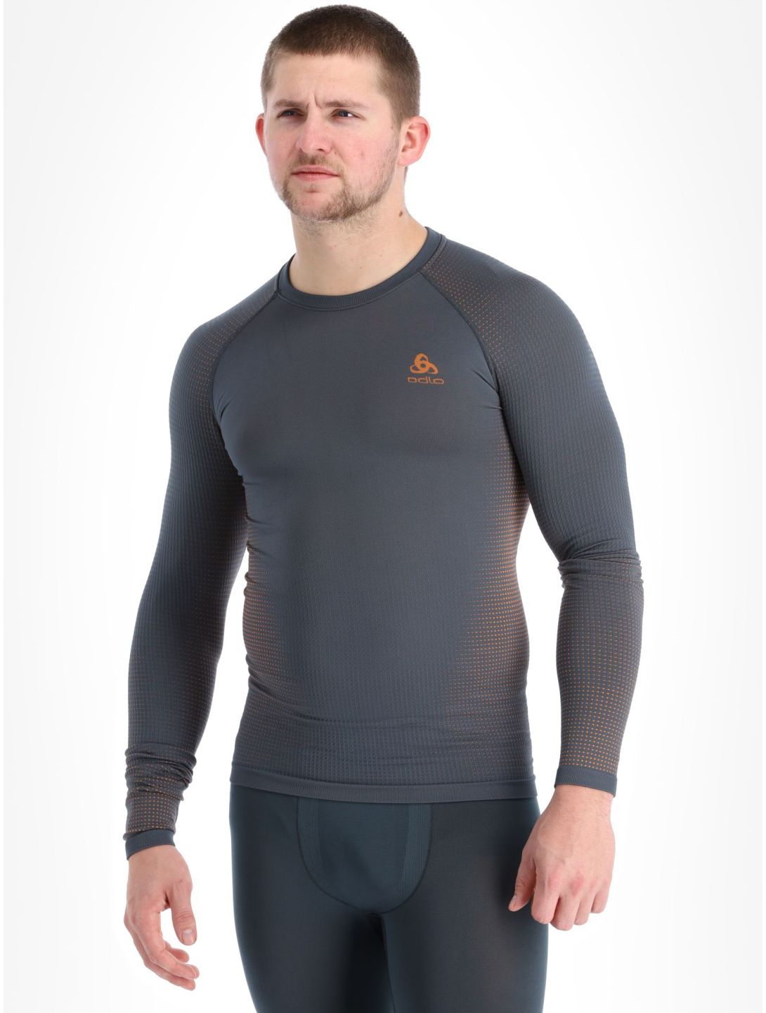 Odlo, Perfomance Warm Eco Thermoshirt Herren India Ink grau 