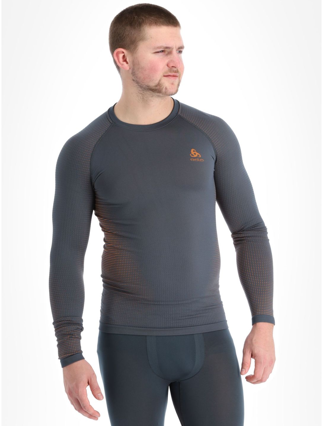 Odlo, Perfomance Warm Eco Thermoshirt Herren India Ink grau 