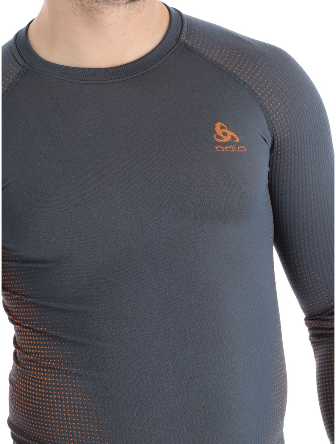 Odlo, Perfomance Warm Eco Thermoshirt Herren India Ink grau 