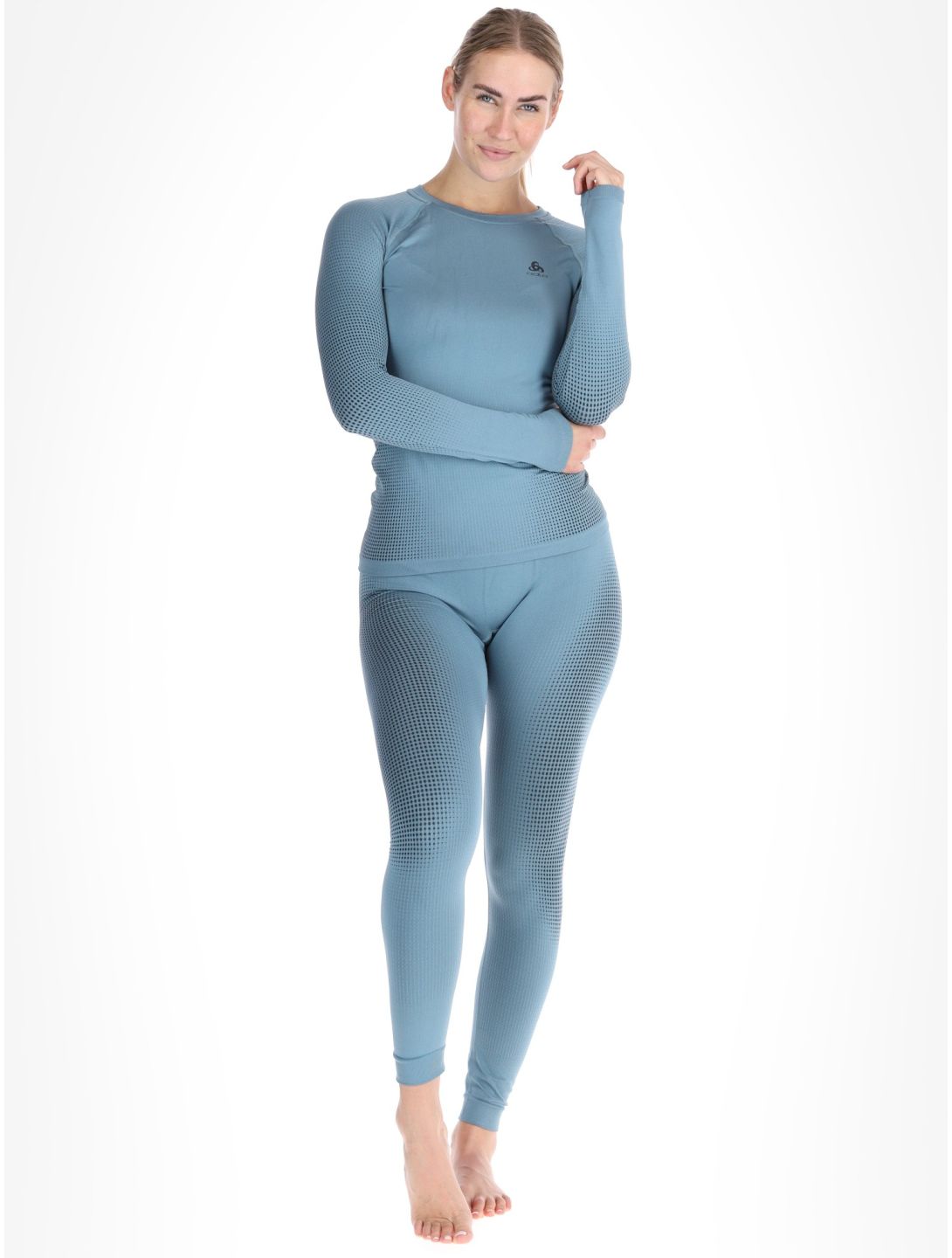 Odlo, Perfomance Warm Eco Thermohose Damen Provincial Blue blau 