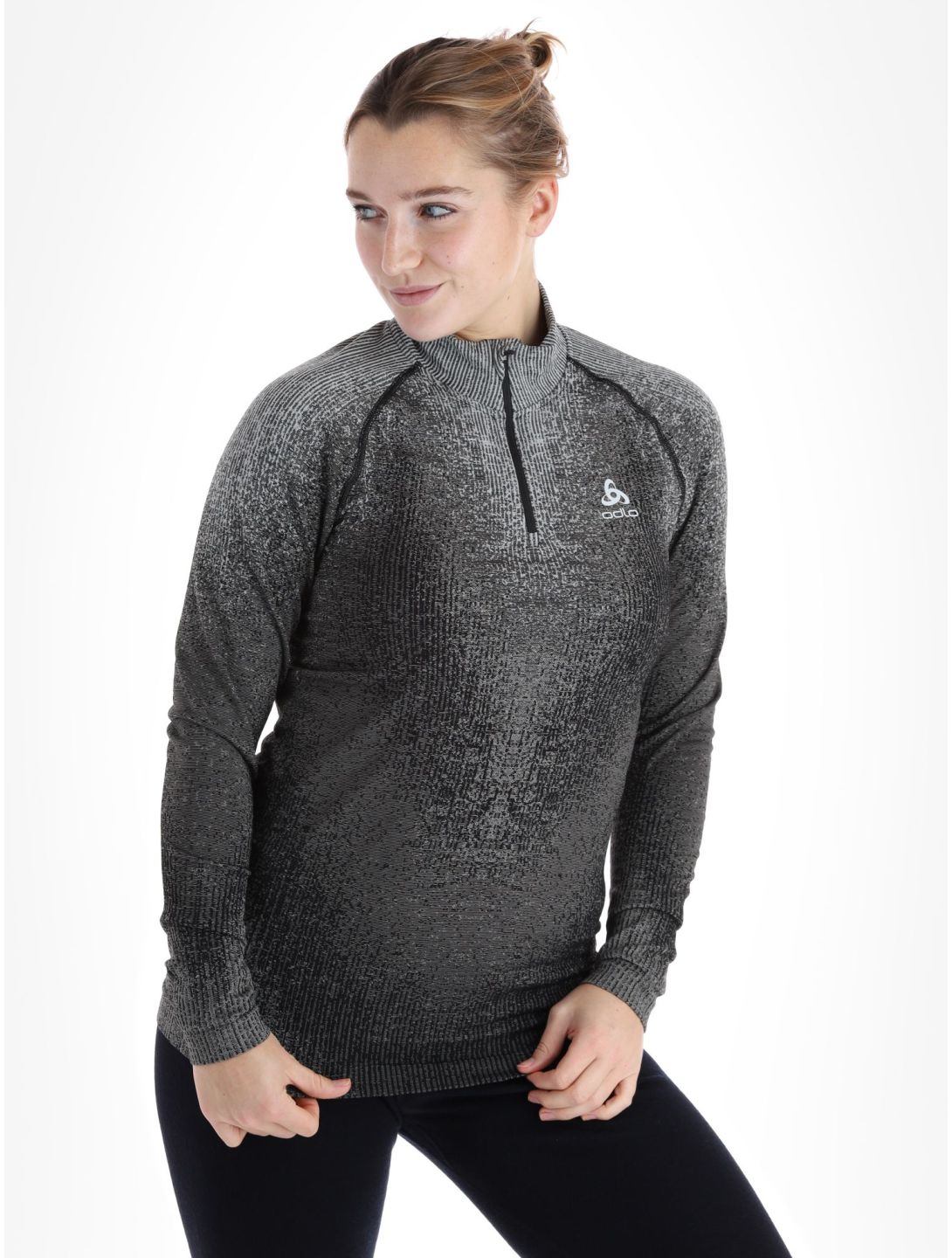 Odlo, Perfomance Zip Blackcomb Eco Pullover Damen Black schwarz 