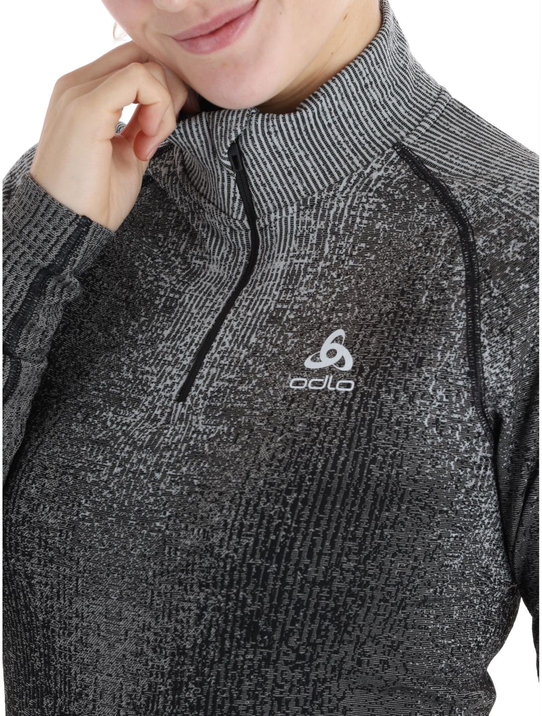 Odlo, Perfomance Zip Blackcomb Eco Pullover Damen Black schwarz 