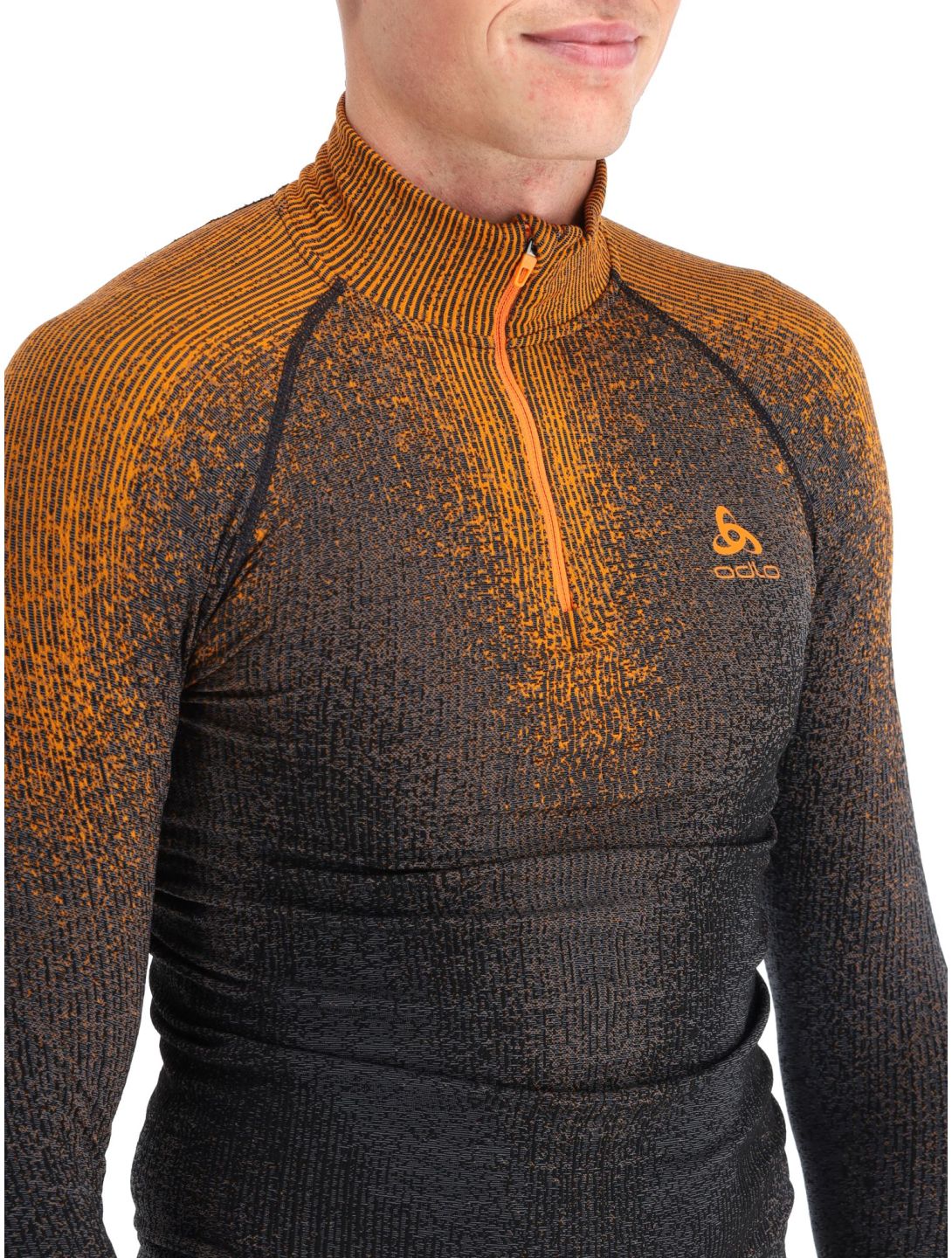 Odlo, Perfomance Zip Blackcomb Eco Pullover Herren Oriole orange 