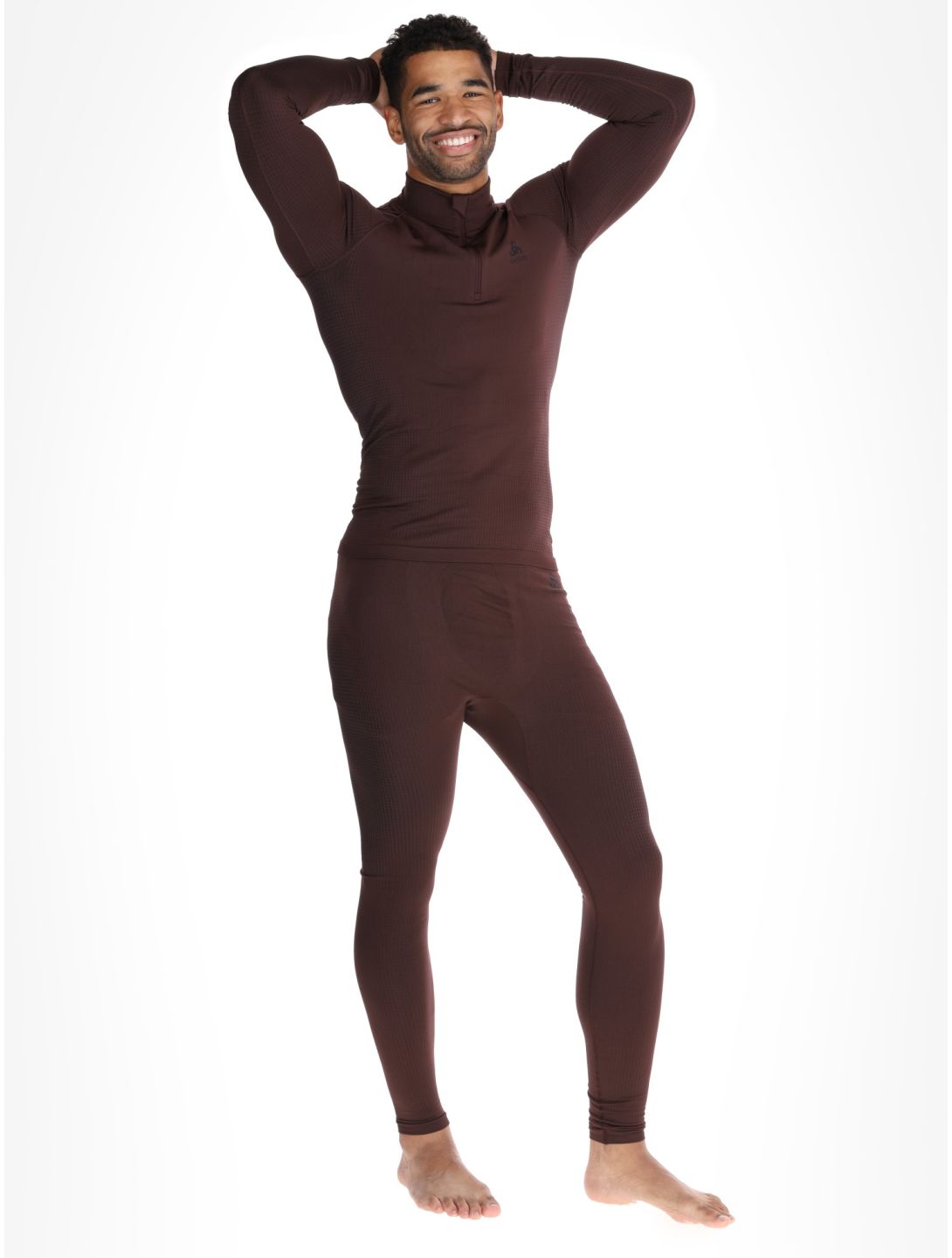 Odlo, Perfomance Zip Performance Warm Eco Pullover Herren Fudge violett 