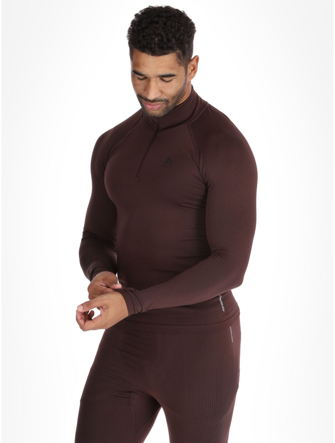 Odlo, Perfomance Zip Performance Warm Eco Pullover Herren Fudge violett 