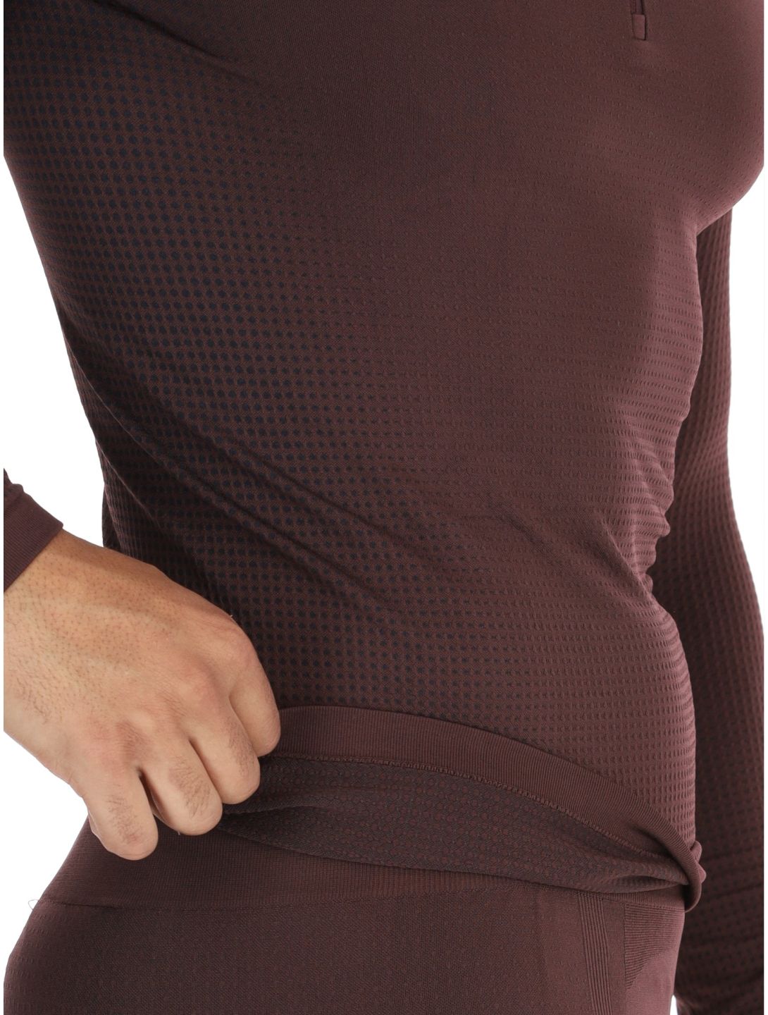 Odlo, Perfomance Zip Performance Warm Eco Pullover Herren Fudge violett 