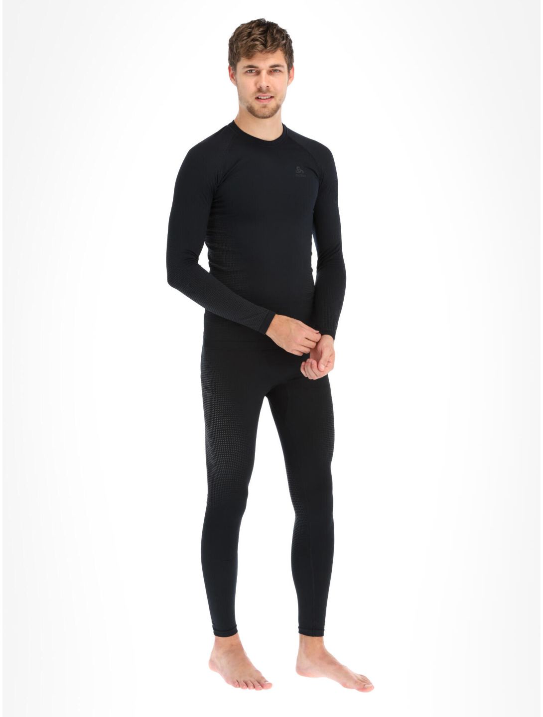 Odlo, Perfomance Warm Eco Thermoshirt Herren Black - Odlo Graphite Grey grau, schwarz 