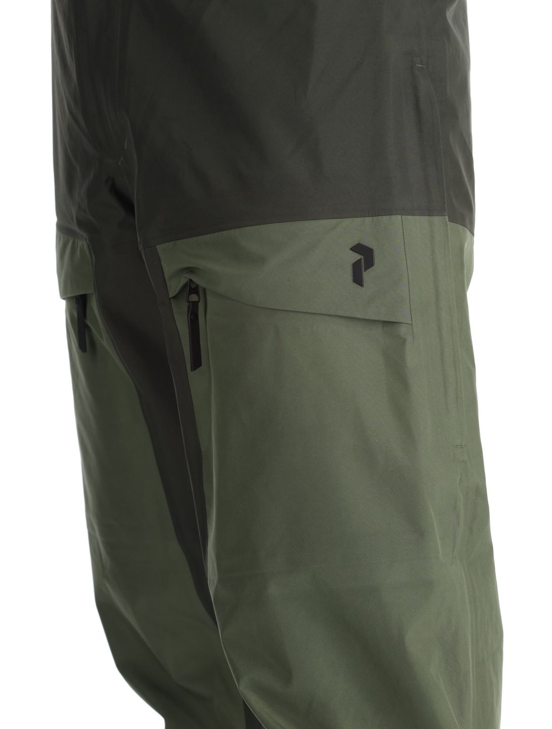 Peak Performance, M Gravity Gore-Tex 3L Hardshell Skihose Herren Olive Extreme / Pine Needle / Offblack grün, schwarz 