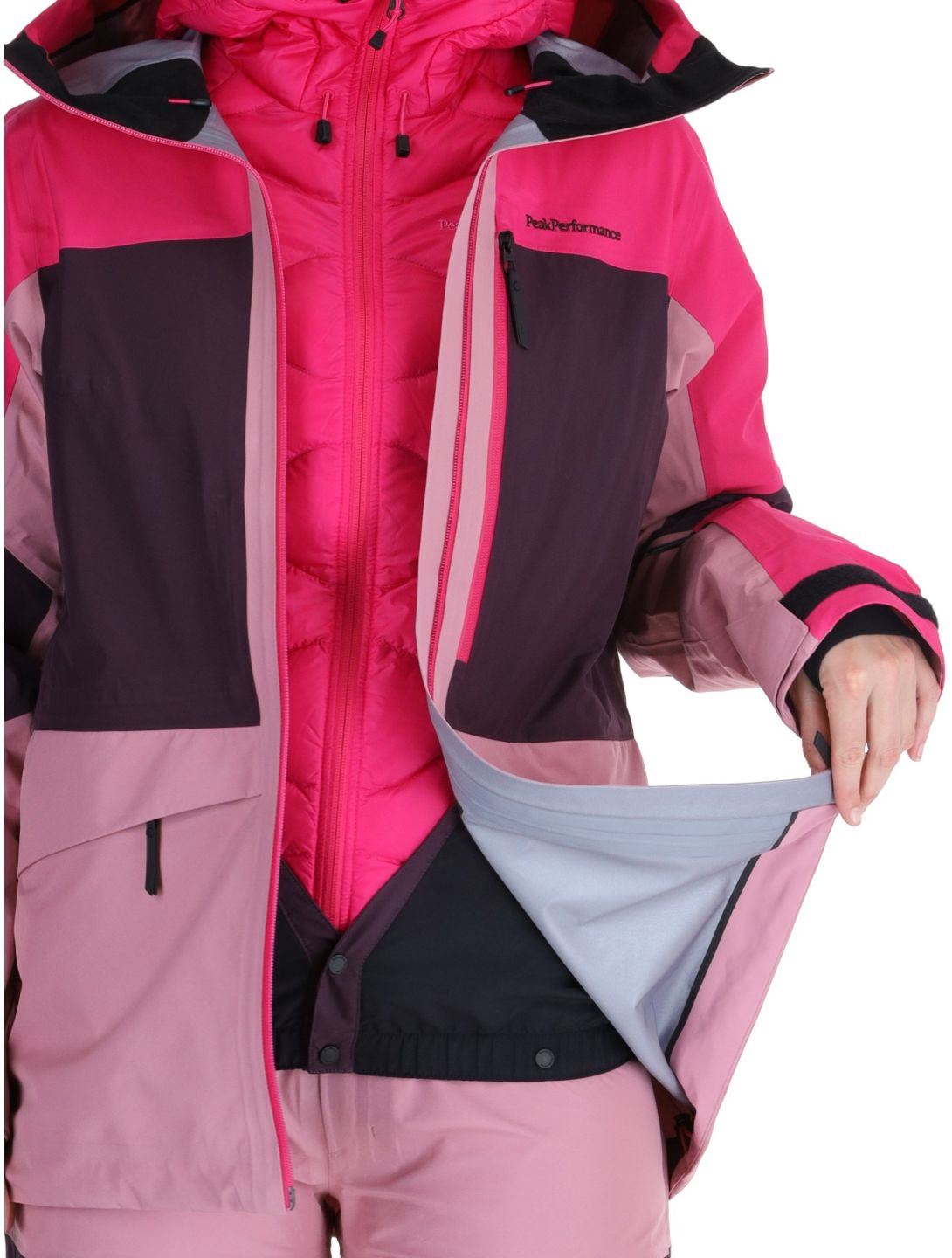 Peak Performance, W Gravity Gore-Tex 3L Hardshell Skijacke Damen Beetroot Purple / Mystic Purple / Bitter Root rosa, violett 