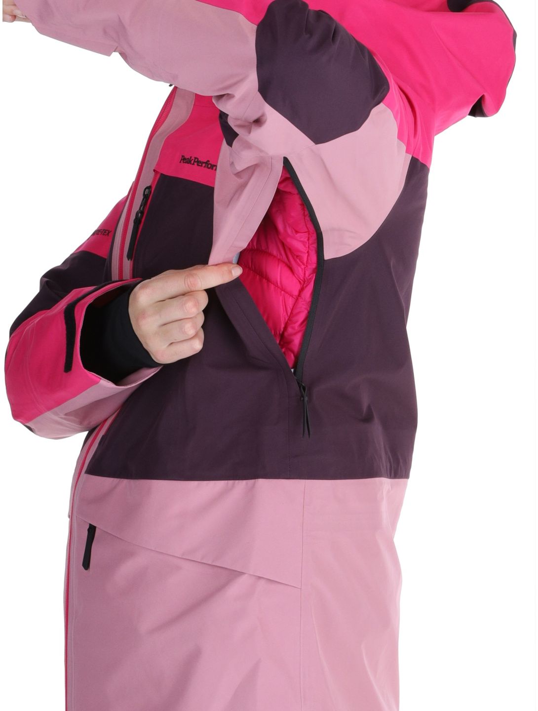 Peak Performance, W Gravity Gore-Tex 3L Hardshell Skijacke Damen Beetroot Purple / Mystic Purple / Bitter Root rosa, violett 