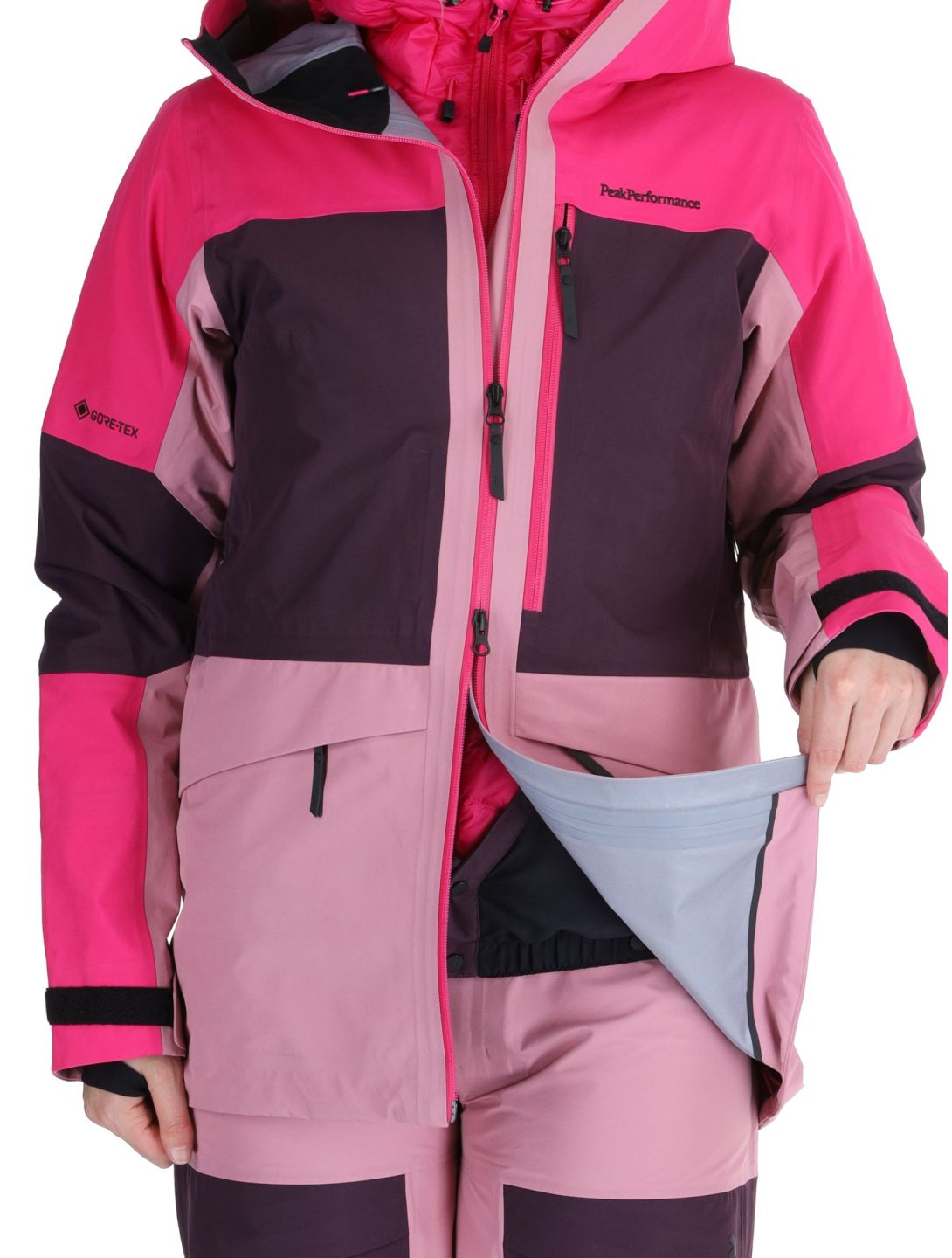 Peak Performance, W Gravity Gore-Tex 3L Hardshell Skijacke Damen Beetroot Purple / Mystic Purple / Bitter Root rosa, violett 