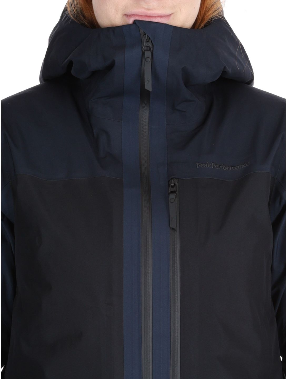 Peak Performance, W Gravity Gore-Tex 3L Hardshell Skijacke Damen Salute Blue / Black / Blue Shadow blau, schwarz 