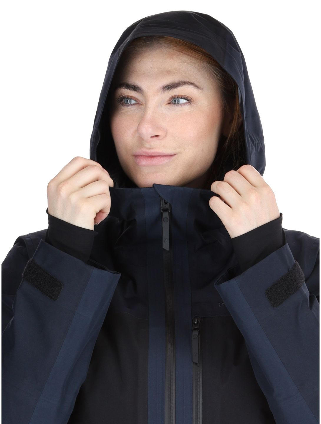 Peak Performance, W Gravity Gore-Tex 3L Hardshell Skijacke Damen Salute Blue / Black / Blue Shadow blau, schwarz 