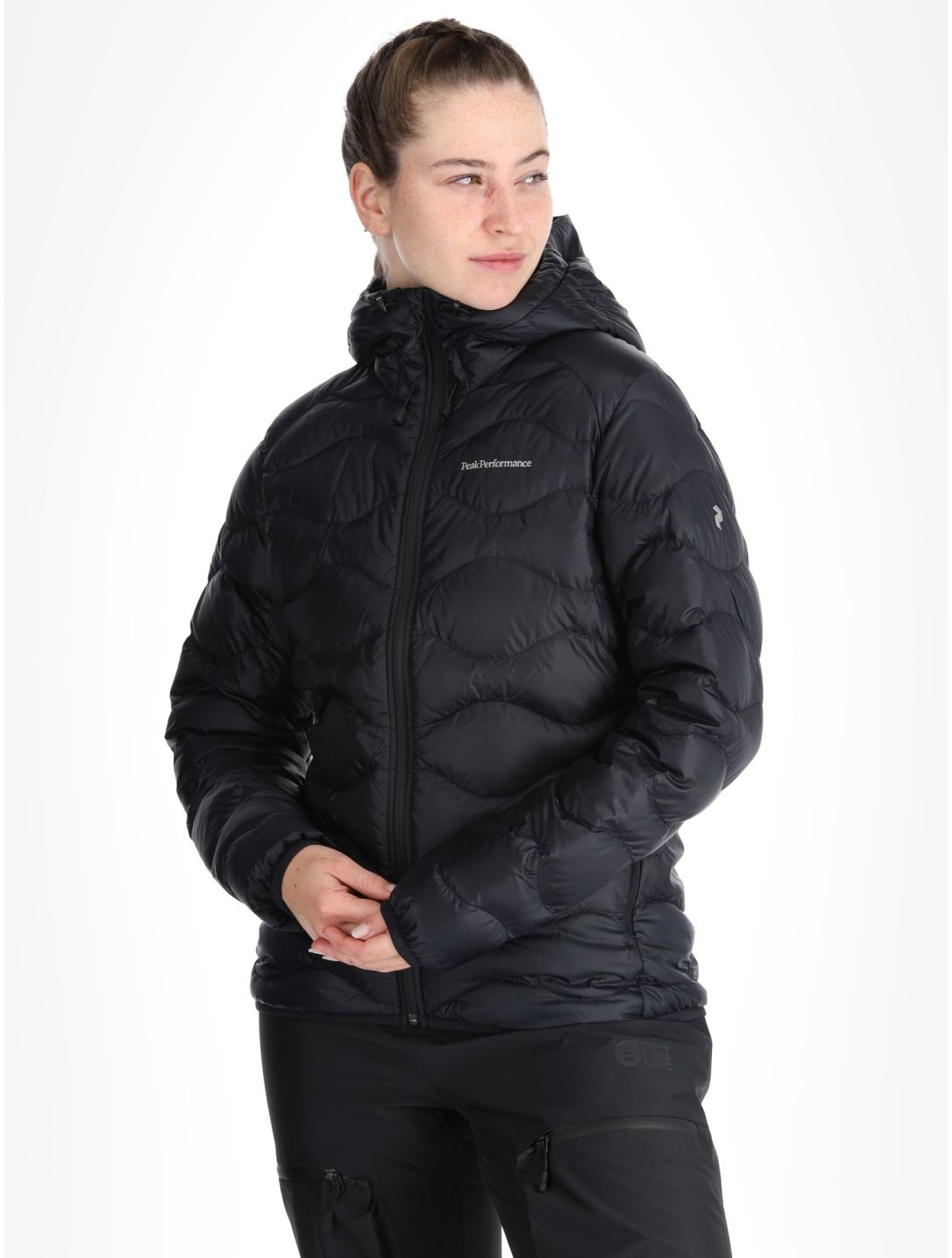 Peak Performance, W Helium Down Hood Daunenjacke Damen Black schwarz 