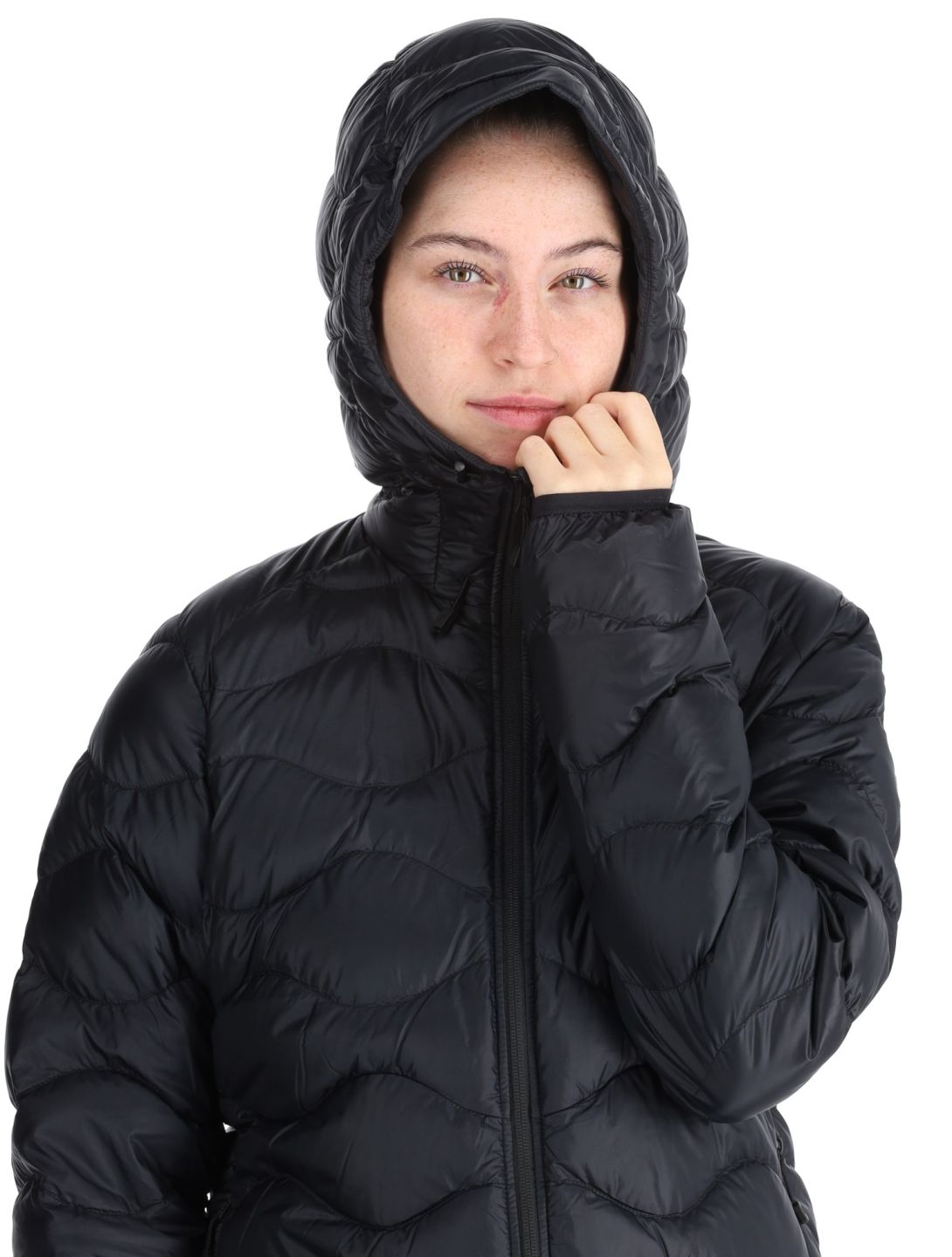 Peak Performance, W Helium Down Hood Daunenjacke Damen Black schwarz 