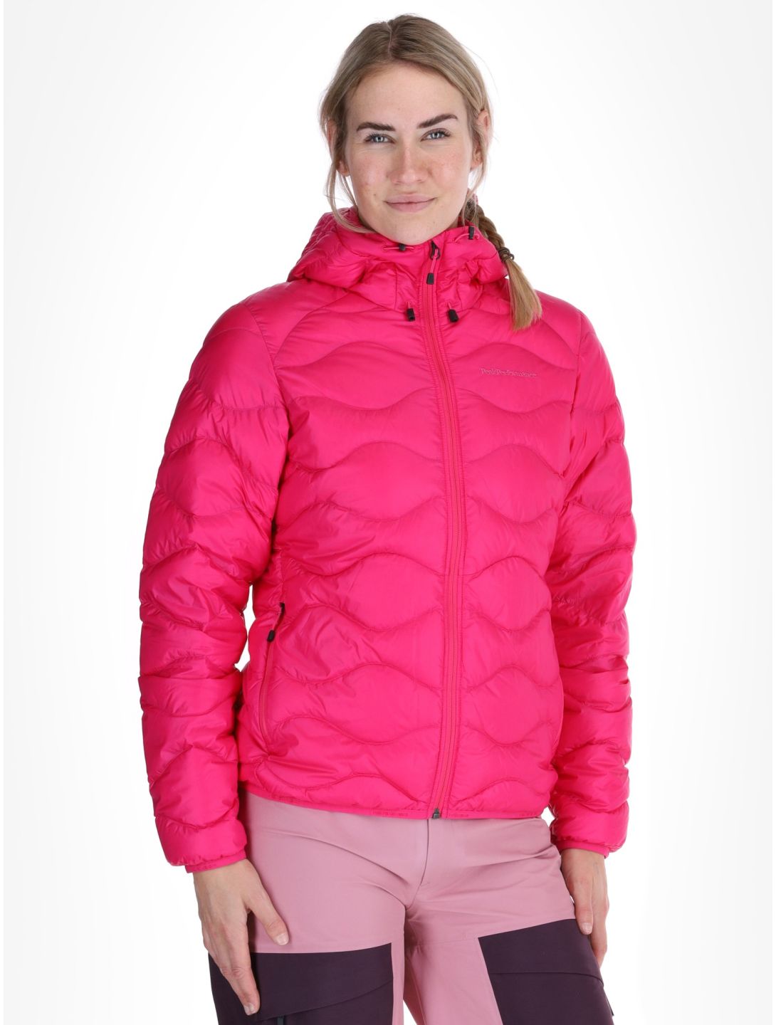 Peak Performance, W Helium Down Hood Daunenjacke Damen Beetroot Purple violett 