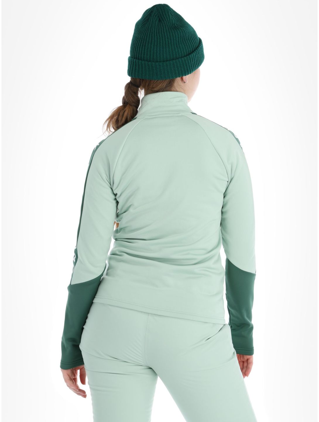 Peak Performance, W Rider Mid Zip Jacke Damen Delta Green Smoke Pine grün 