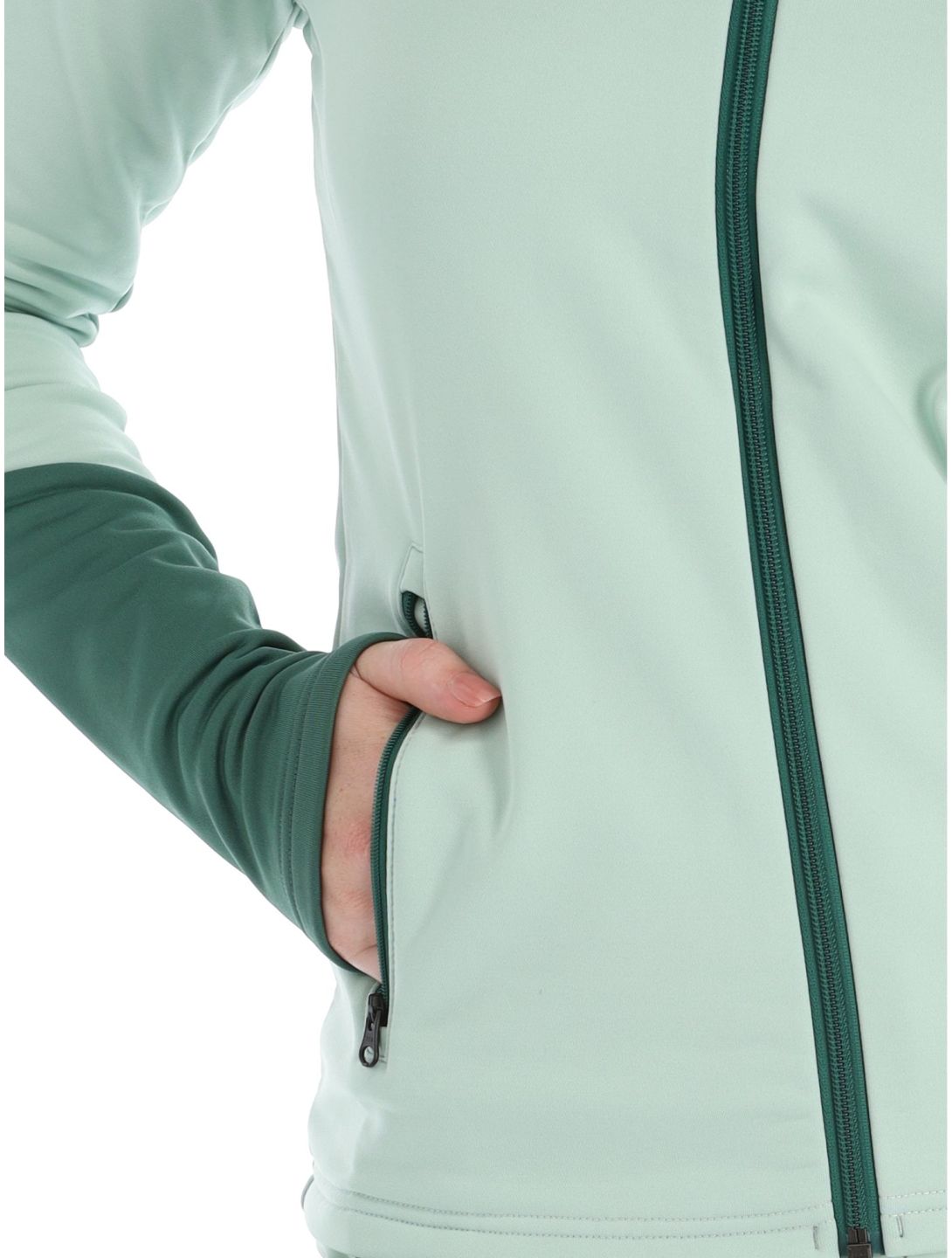 Peak Performance, W Rider Mid Zip Jacke Damen Delta Green Smoke Pine grün 