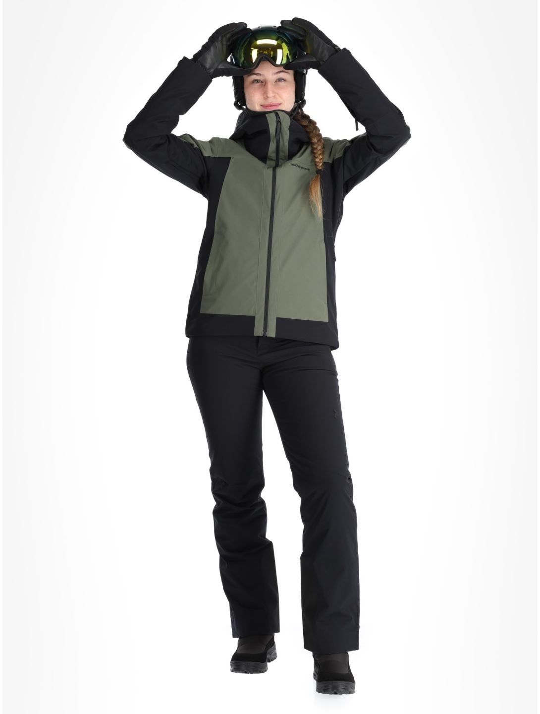 Peak Performance, W Rider Tech 2L Skijacke Damen Pine Needle / Black grün, schwarz 