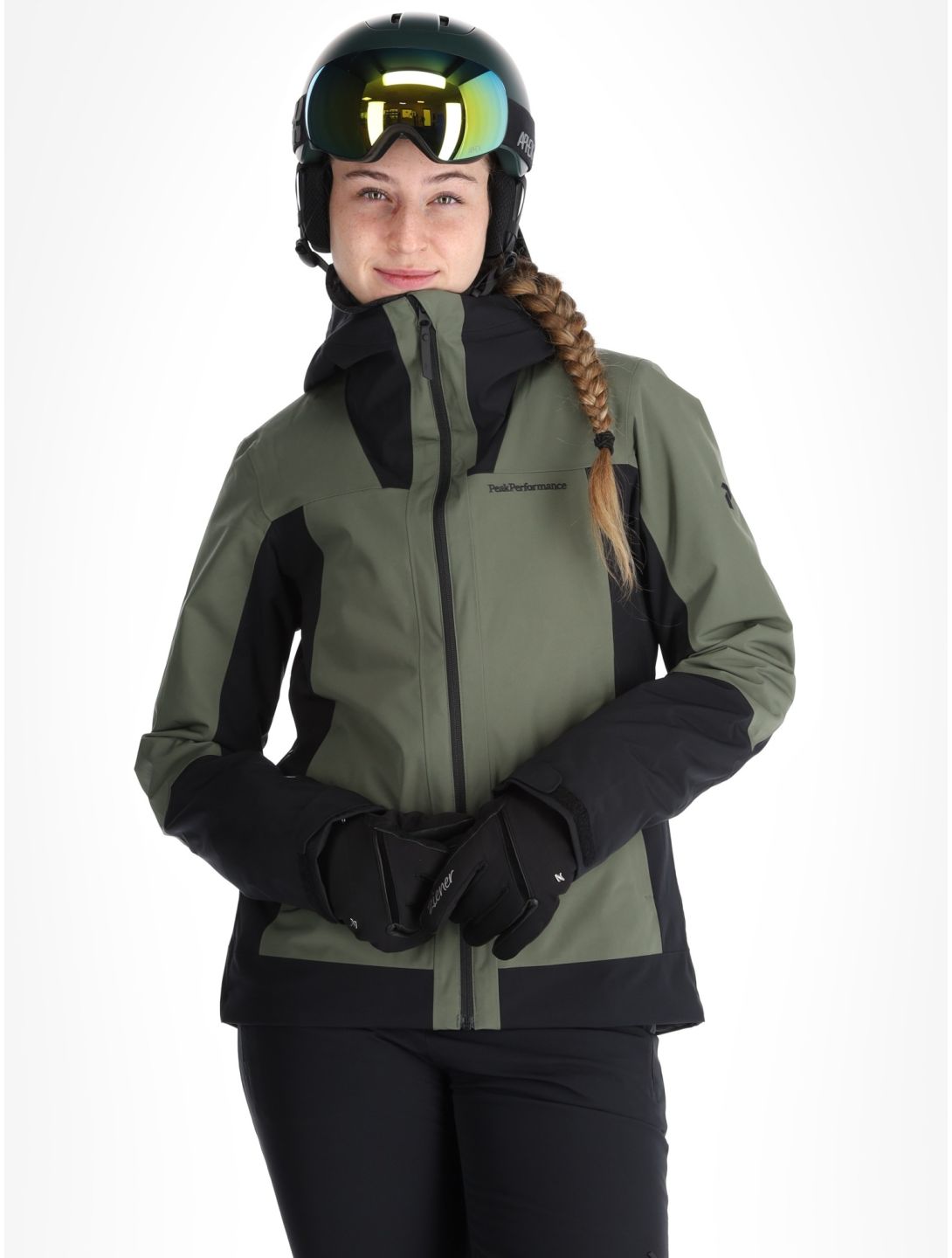 Peak Performance, W Rider Tech 2L Skijacke Damen Pine Needle / Black grün, schwarz 