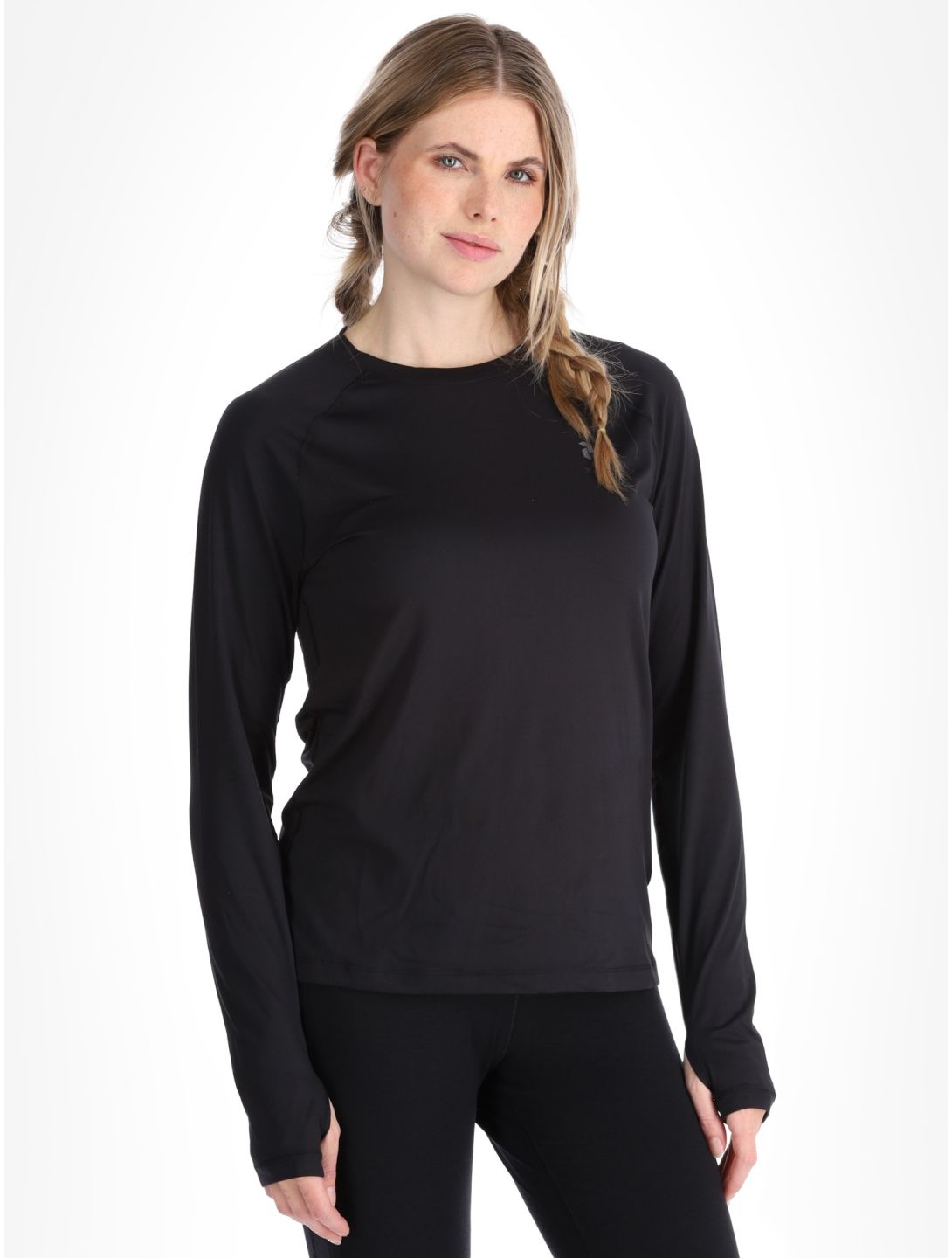 Peak Performance, W Spirit Thermoshirt Damen Black schwarz 