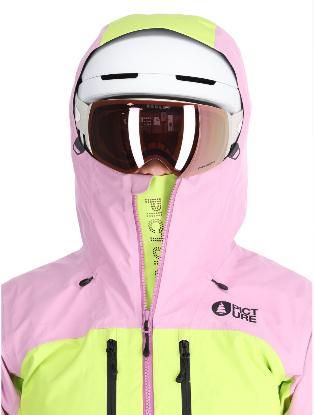 Picture, Acidid 3L Hardshell Skijacke Damen Orchid Acid Lime grün, rosa 