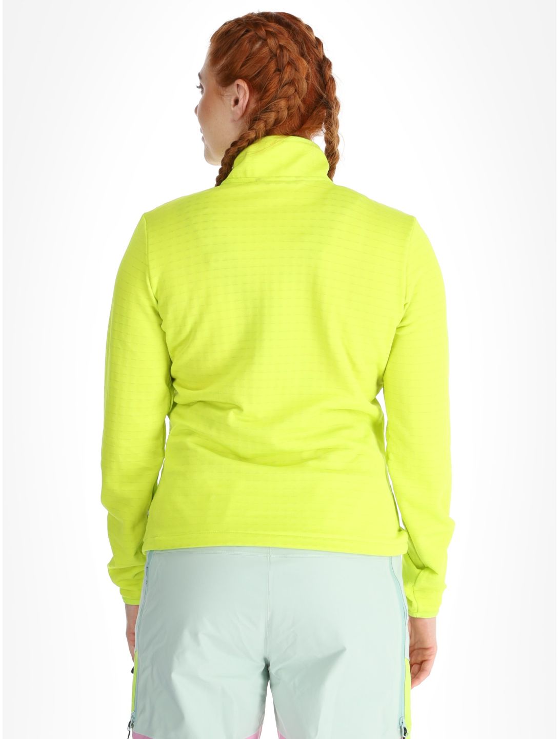 Picture, Bake W 1/4 Grid Pullover Damen Acid Lime grün 