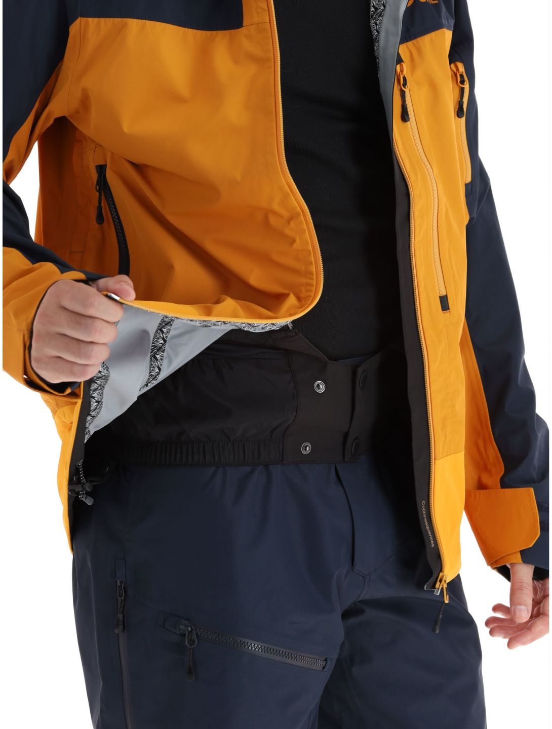 Picture, Broader 3L Hardshell Skijacke Herren Camel-Dark Blue blau, orange 