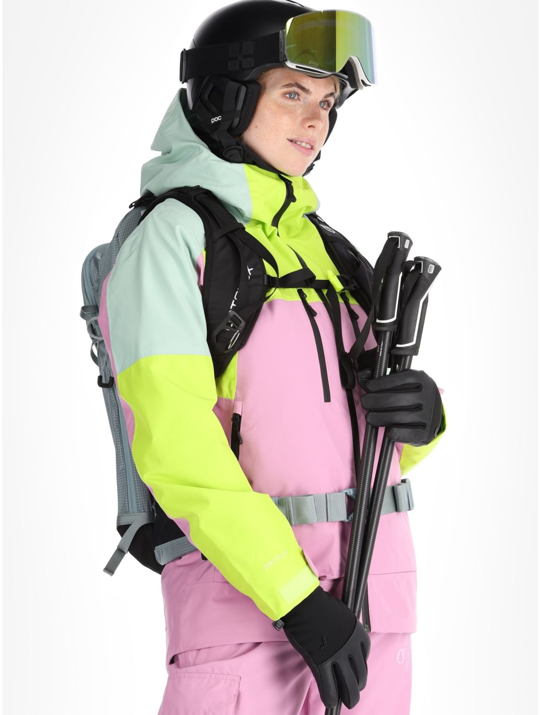 Picture, Exa Skijacke Damen Orchid Acid Lime Silt Green grün, rosa 