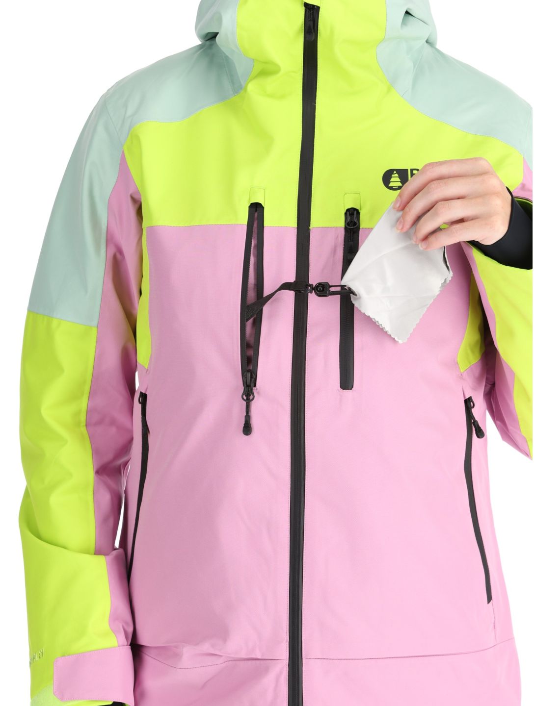 Picture, Exa Skijacke Damen Orchid Acid Lime Silt Green grün, rosa 