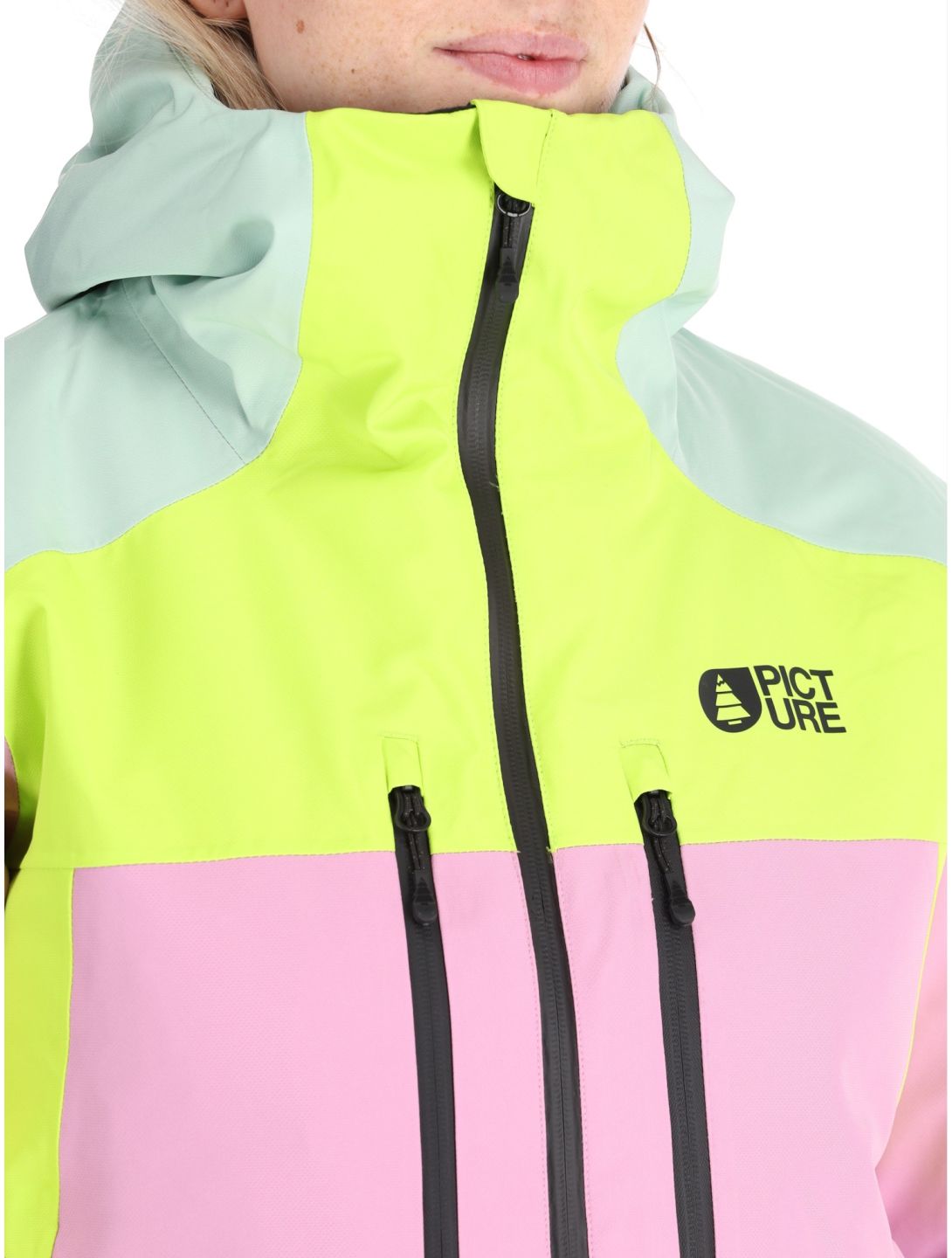 Picture, Exa Skijacke Damen Orchid Acid Lime Silt Green grün, rosa 