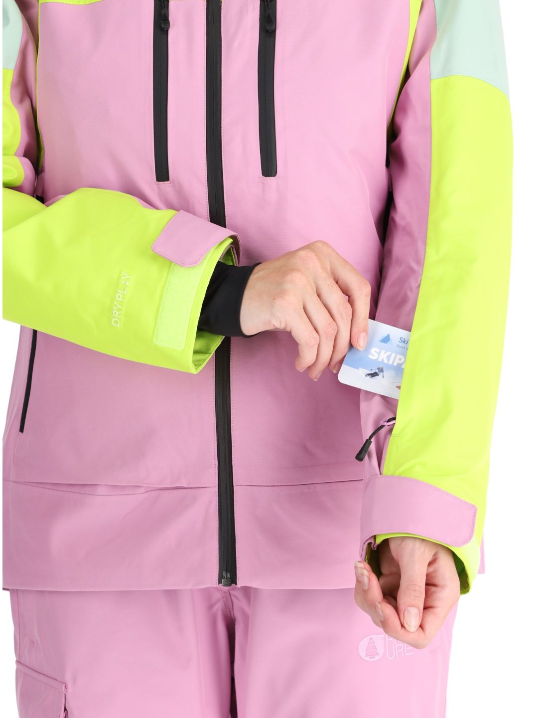 Picture, Exa Skijacke Damen Orchid Acid Lime Silt Green grün, rosa 